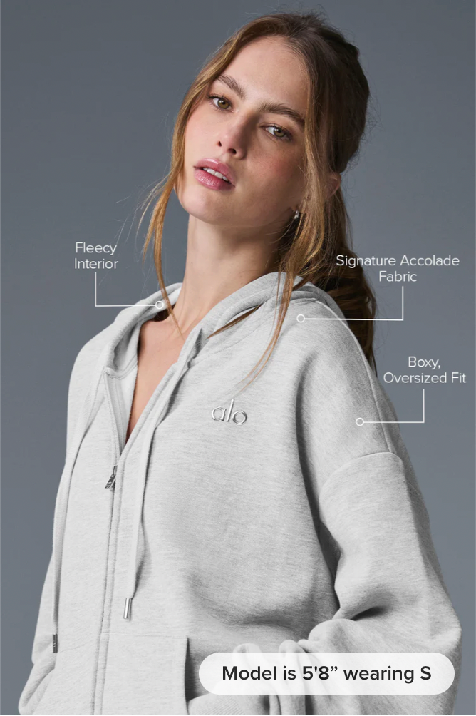 Accolade hoodie met volledige ritssluiting