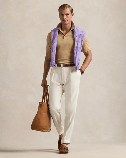 Polo Zacht Katoen Beige