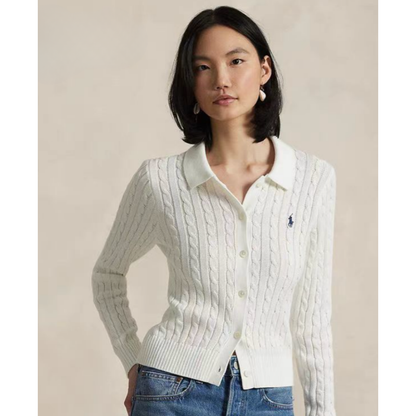 Kabelgebreid Katoenen Vest