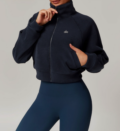 Fleecejack met ritssluiting