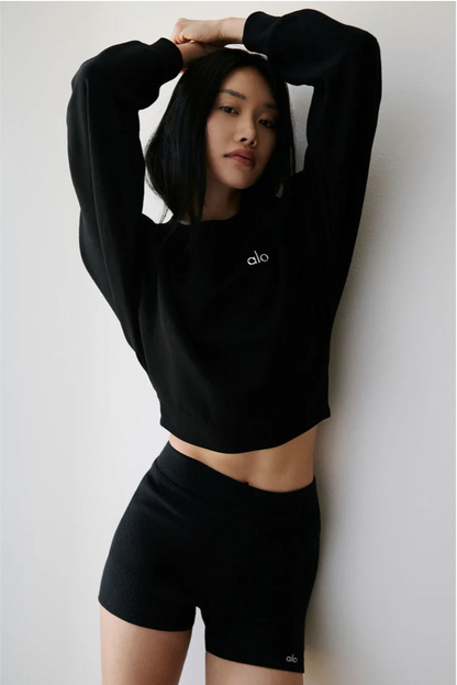 Cropped Accolade Crewneck