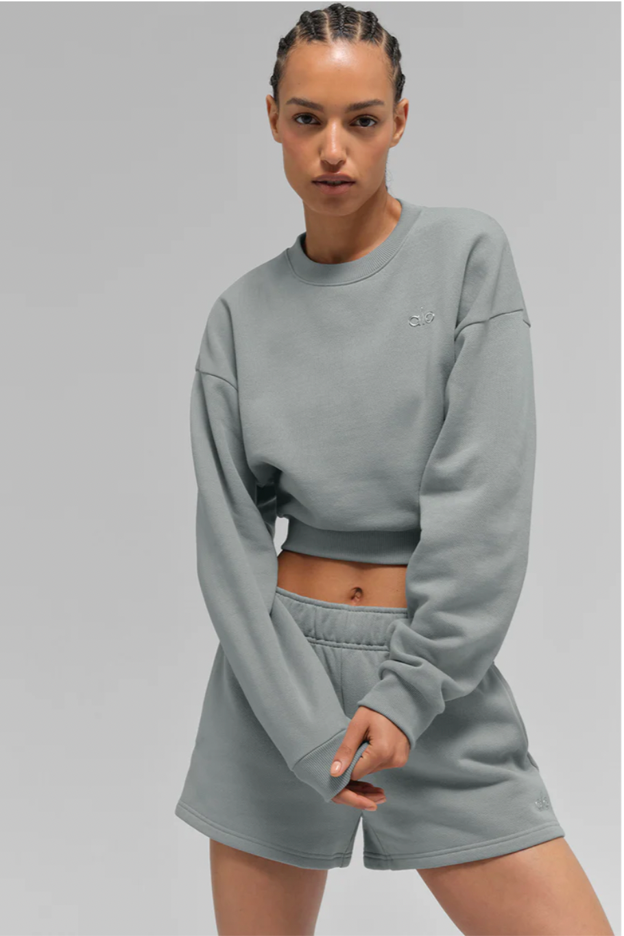 Cropped Accolade Crewneck
