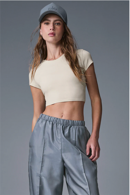 Alosoft Crop Finesse T-shirt met korte mouwen