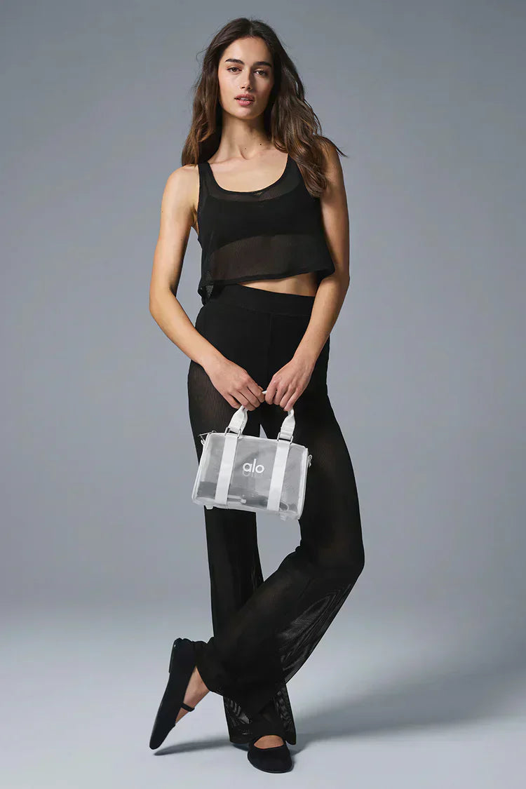 Mini doorschijnende reistas - Wit