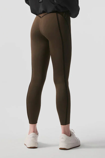 Airlift High-Waist 7/8 Line Up Leggings - Espresso