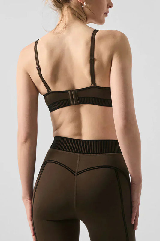 Airlift High-Waist 7/8 Line Up Leggings - Espresso